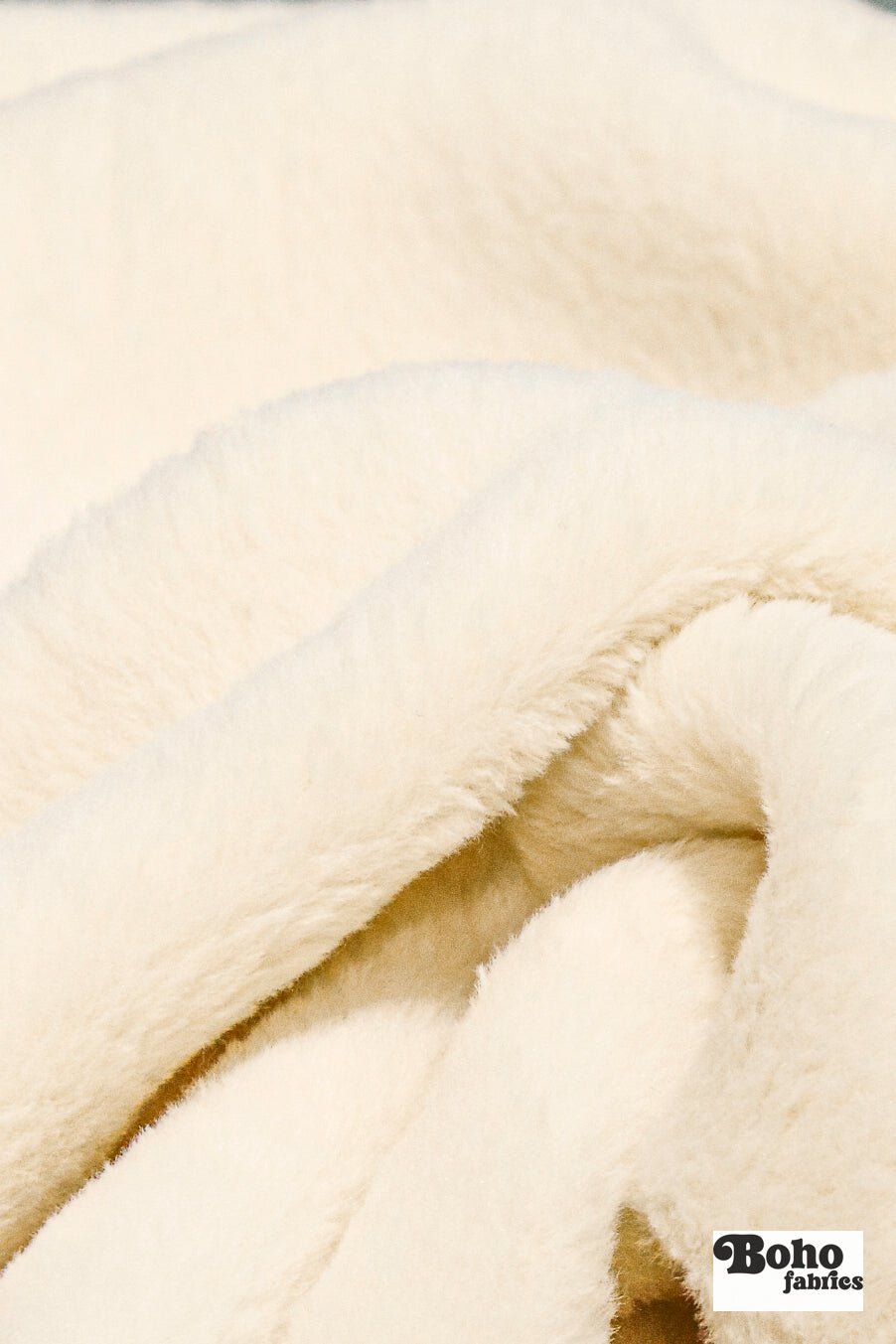 Warm Ivory, Classic Double - Velour High Loft Fleece Fabric by Polartec 2nds - Boho Fabrics - Performance Fabrics