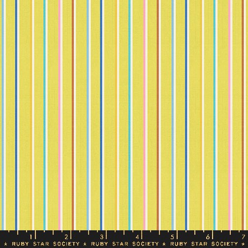 Warp Weft Ooh Lucky Citron RS4127 12 Ruby Star1 - Boho Fabrics - Shirting, Woven