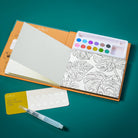 Watercolor Book and Paint Set - A Day at the Beach - Boho Fabrics - Painting Kits & Supplies