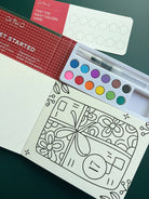 Watercolor Book and Paint Set - Advent Calendar - Boho Fabrics - Painting Kits & Supplies