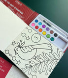 Watercolor Book and Paint Set - Advent Calendar - Boho Fabrics - Painting Kits & Supplies