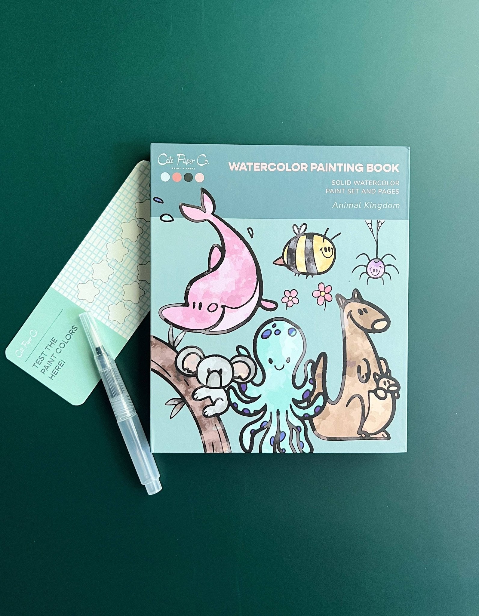 Watercolor Book and Paint Set - Animal Kingdom - Boho Fabrics - Painting Kits & Supplies