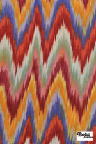 Watercolor Chevron Woven Fabric - Boho Fabrics - Woven Fabric