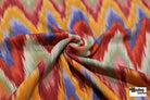 Watercolor Chevron Woven Fabric - Boho Fabrics - Woven Fabric