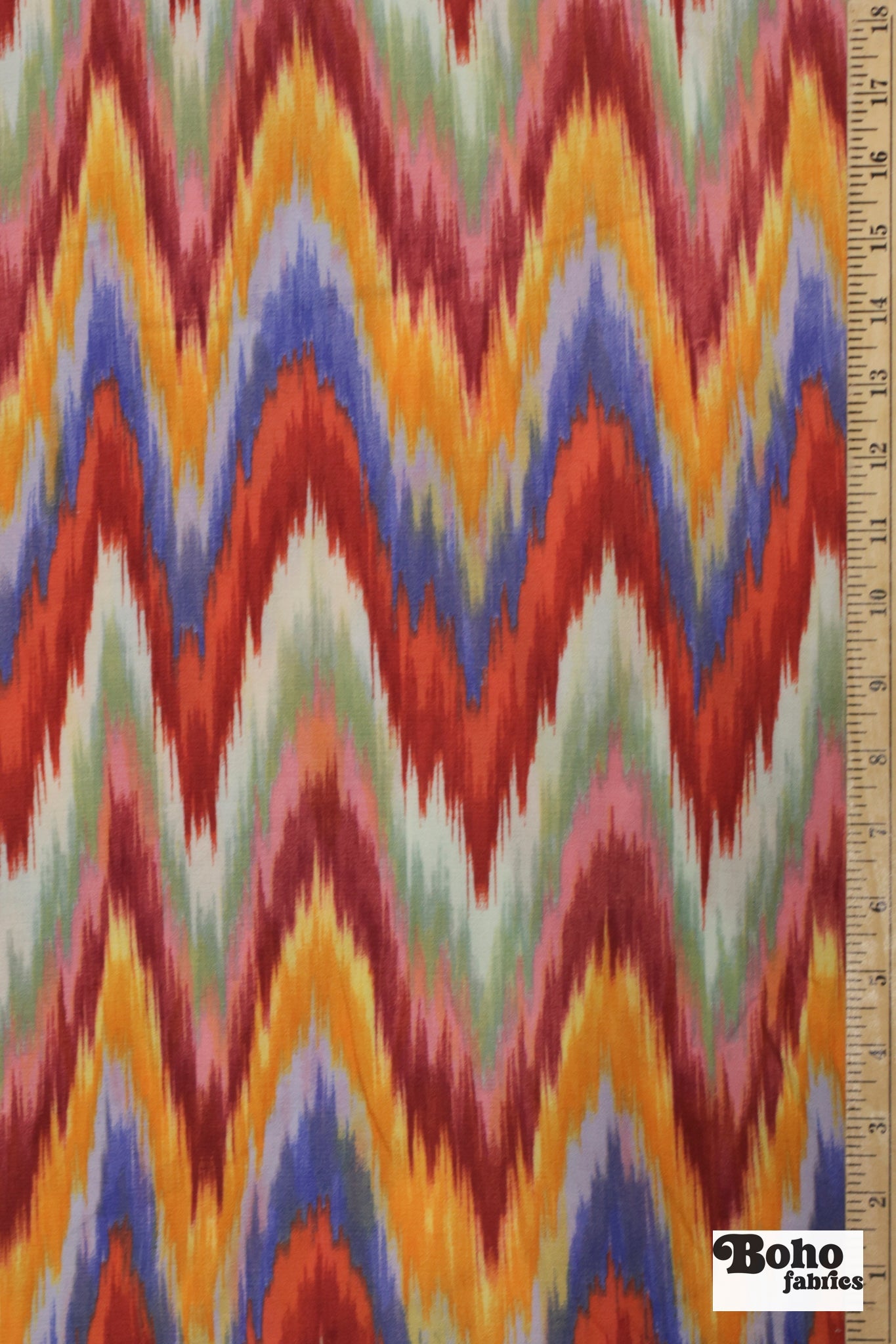 Watercolor Chevron Woven Fabric - Boho Fabrics - Woven Fabric