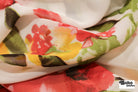 Watercolor Floral Chiffon Woven Fabric - Boho Fabrics - Chiffon, Woven