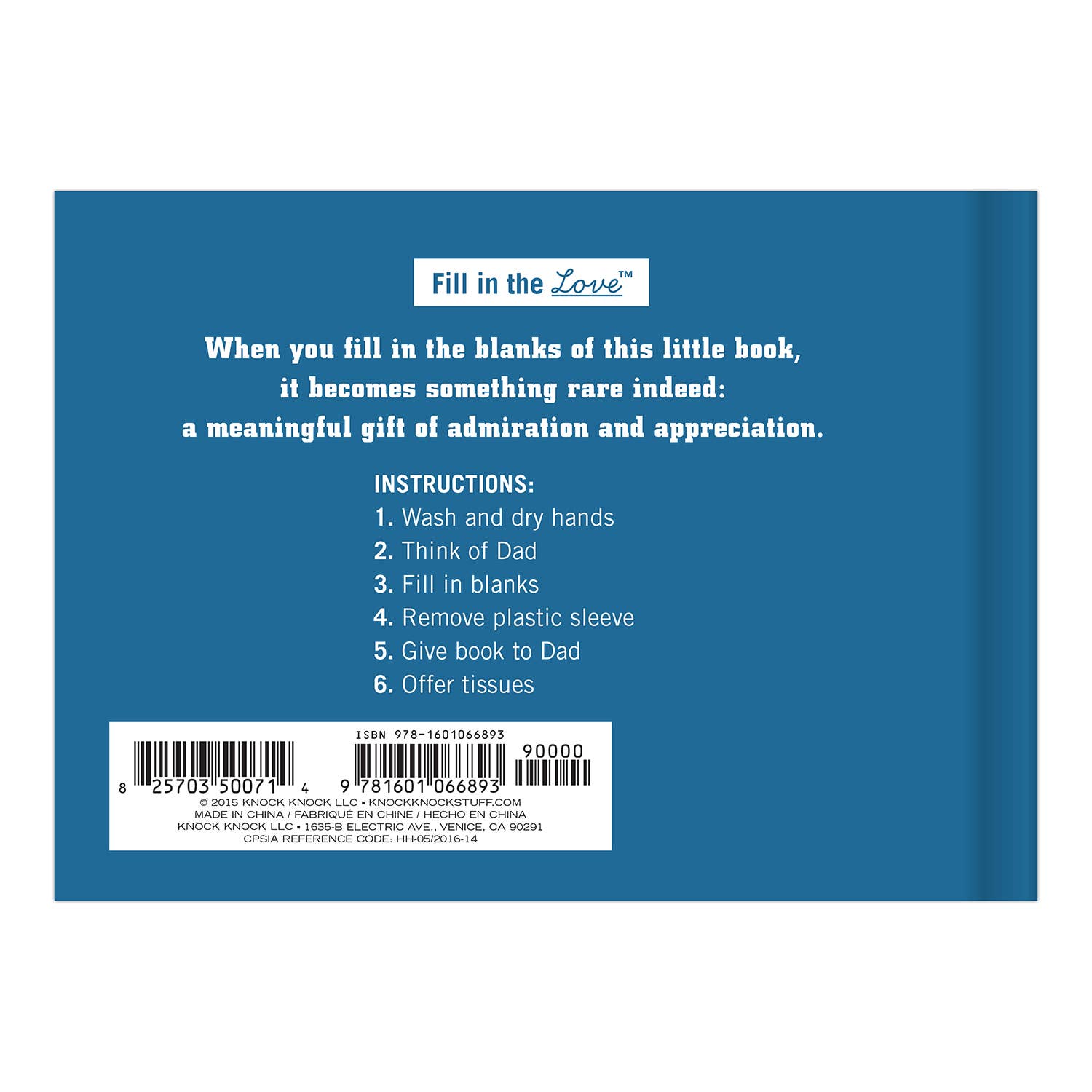 What I Love about Dad Fill in the Love® Book, (Pre - Order) - Boho Fabrics - Book