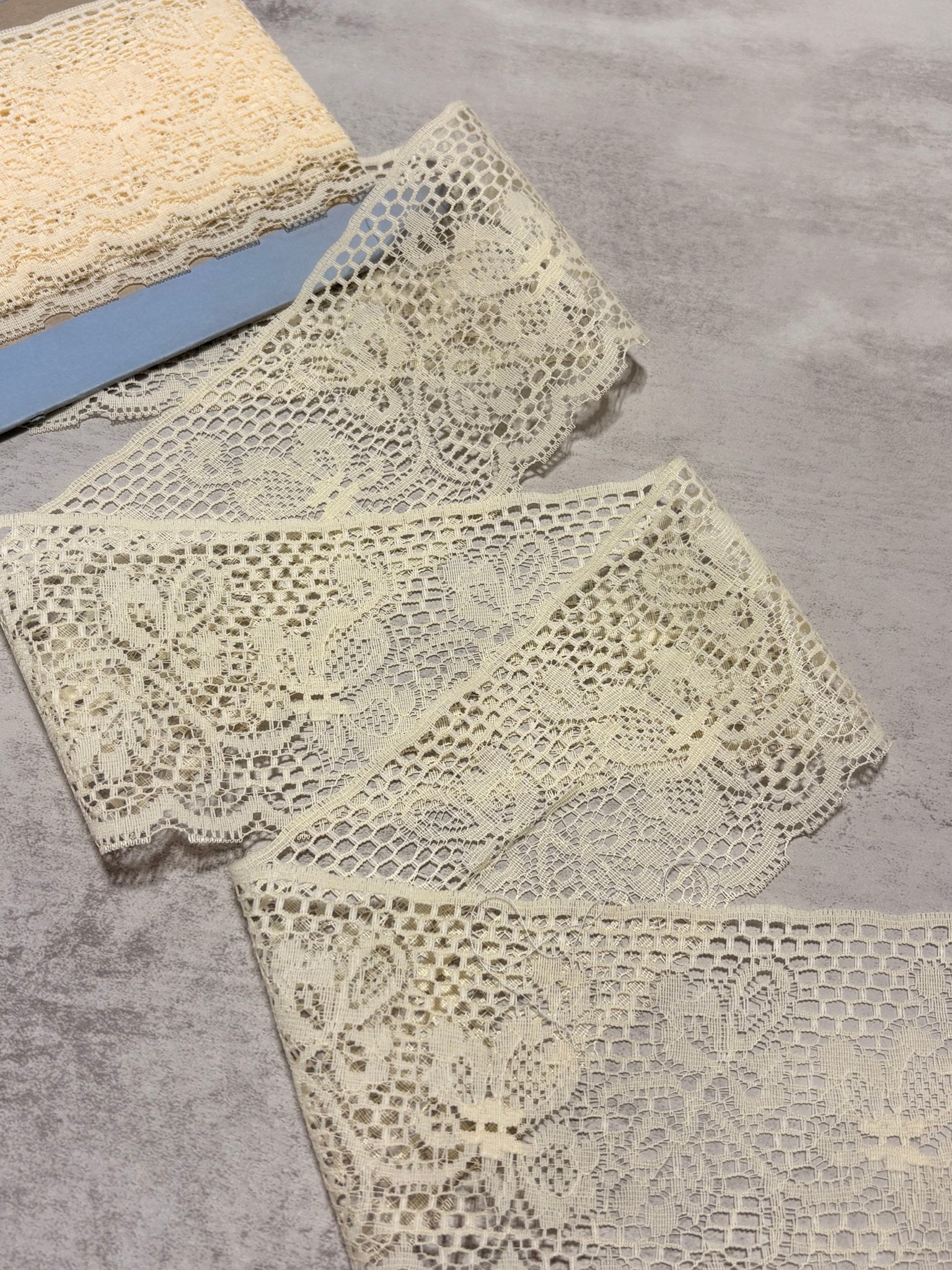 Whisper Cream Vintage Lace Trim, 4” Sold by the Yard (Trim - 092) - Boho Fabrics - Trims