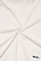 White, 1x1 Rib Knit Fabric - Boho Fabrics - Rib Solid, Knit Fabric
