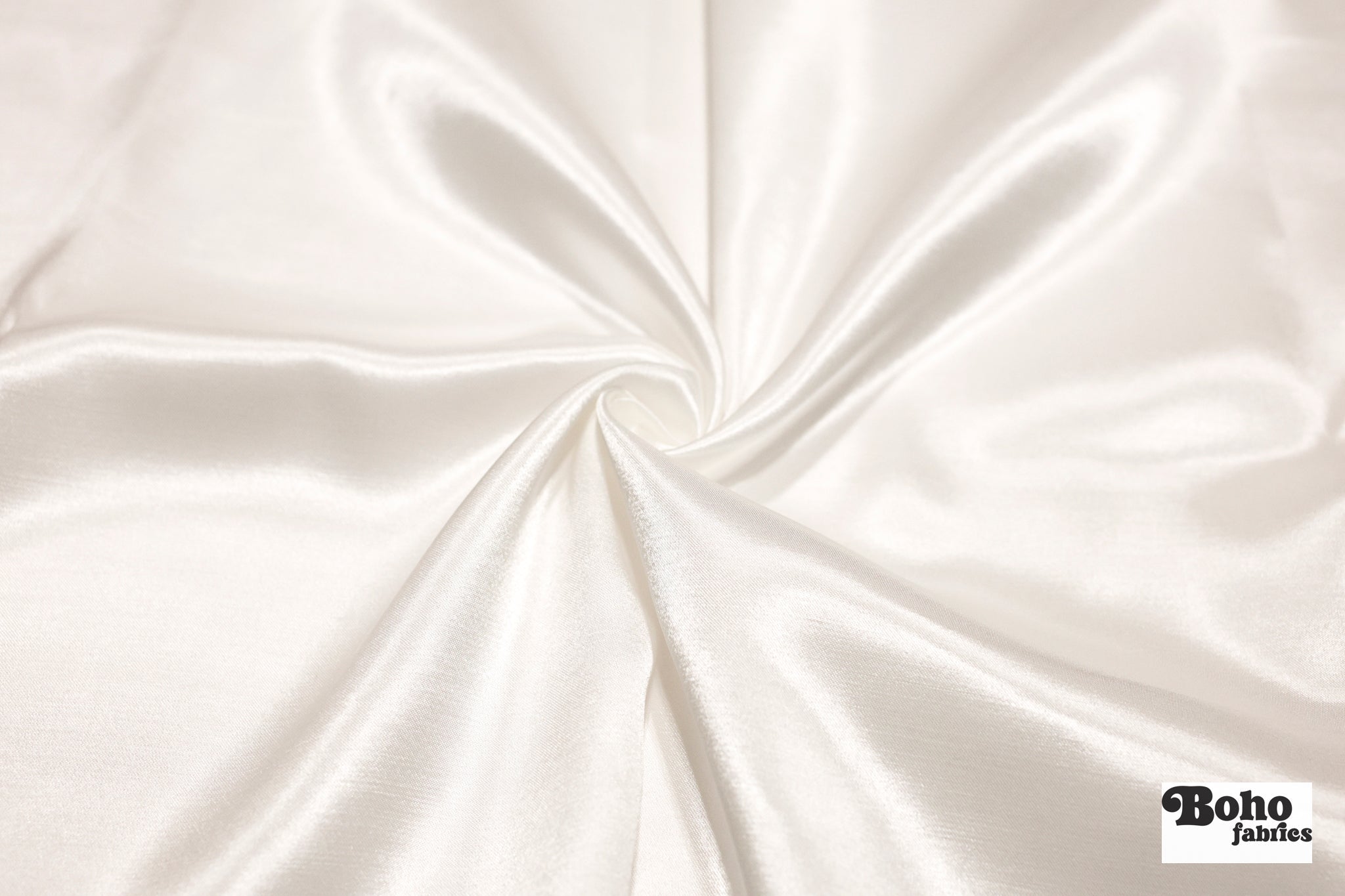 White, Cotton Sateen Woven Fabric - Boho Fabrics - Woven Fabric