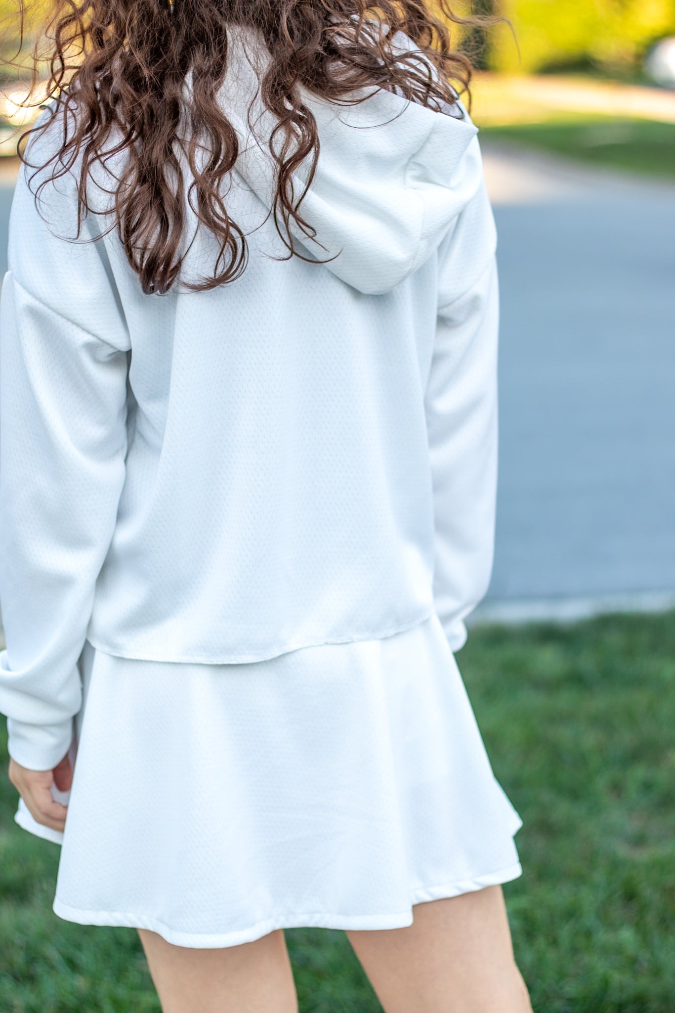 White, Flat Back Dimple, Athletic Mesh Fabric - Boho Fabrics - Athletic Knit Fabric