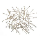 White Glass Head Pins - Boho Fabrics - Pins