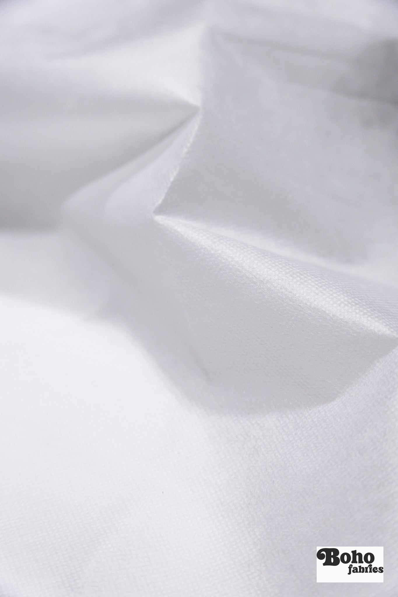 White Non-Woven Fusible Interfacing, 60 inch wide, Sold by the Yard. - Boho Fabrics - Interfacing