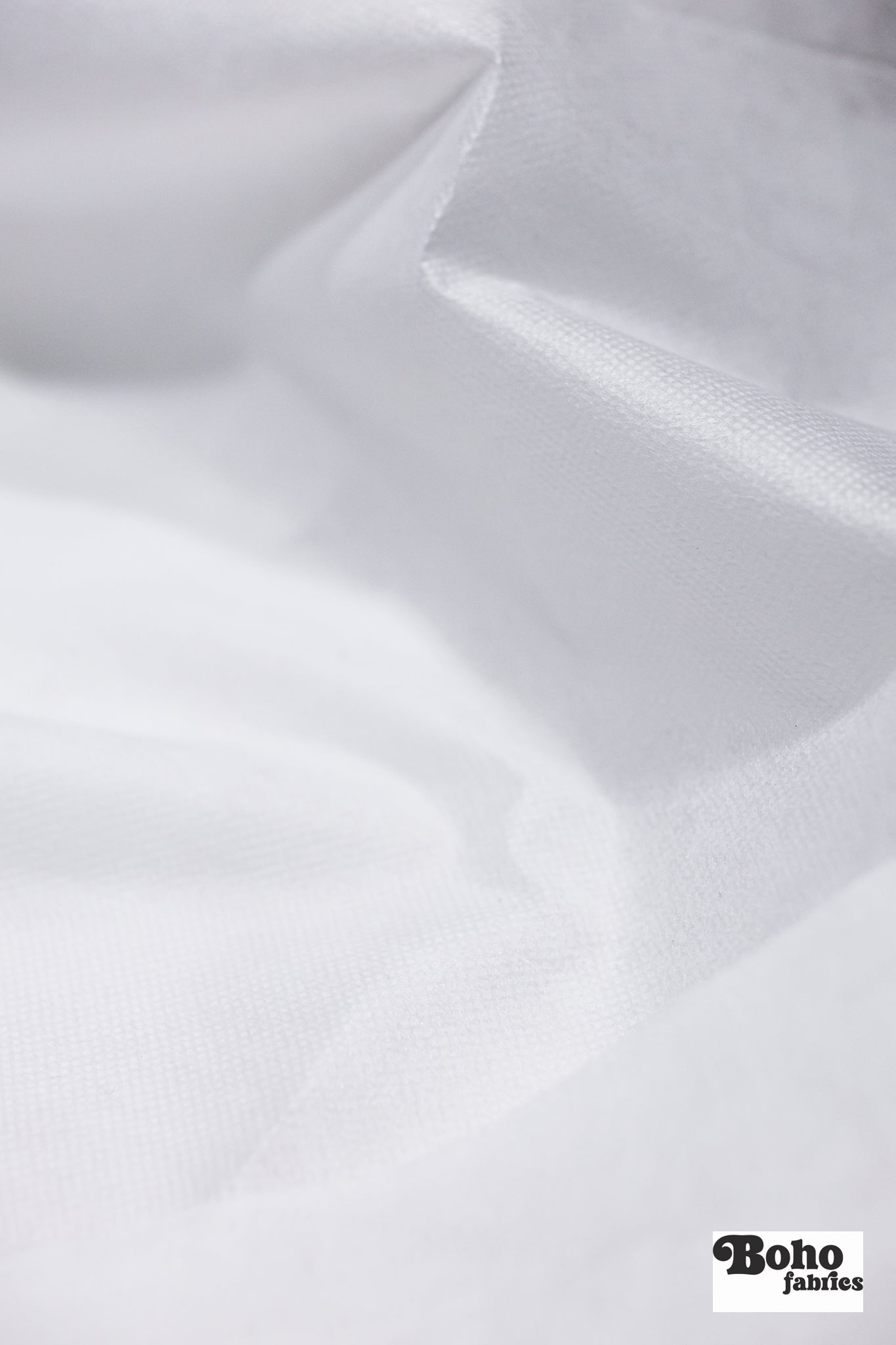 White Non-Woven Fusible Interfacing, 60 inch wide, Sold by the Yard. - Boho Fabrics - Interfacing