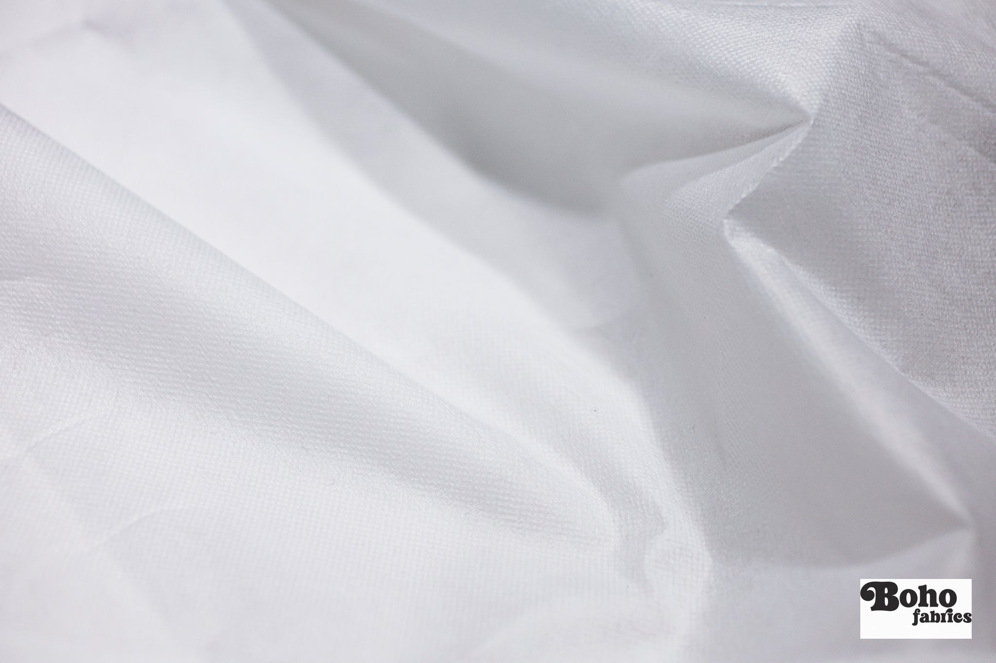 White Non-Woven Fusible Interfacing, 60 inch wide, Sold by the Yard. - Boho Fabrics - Interfacing