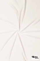 White, Nylon Stretch Lining Knit Fabric - Boho Fabrics - Lining