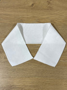 White Polo Collars, Sold Individually. - Boho Fabrics - Rib Solid, Knit Fabric