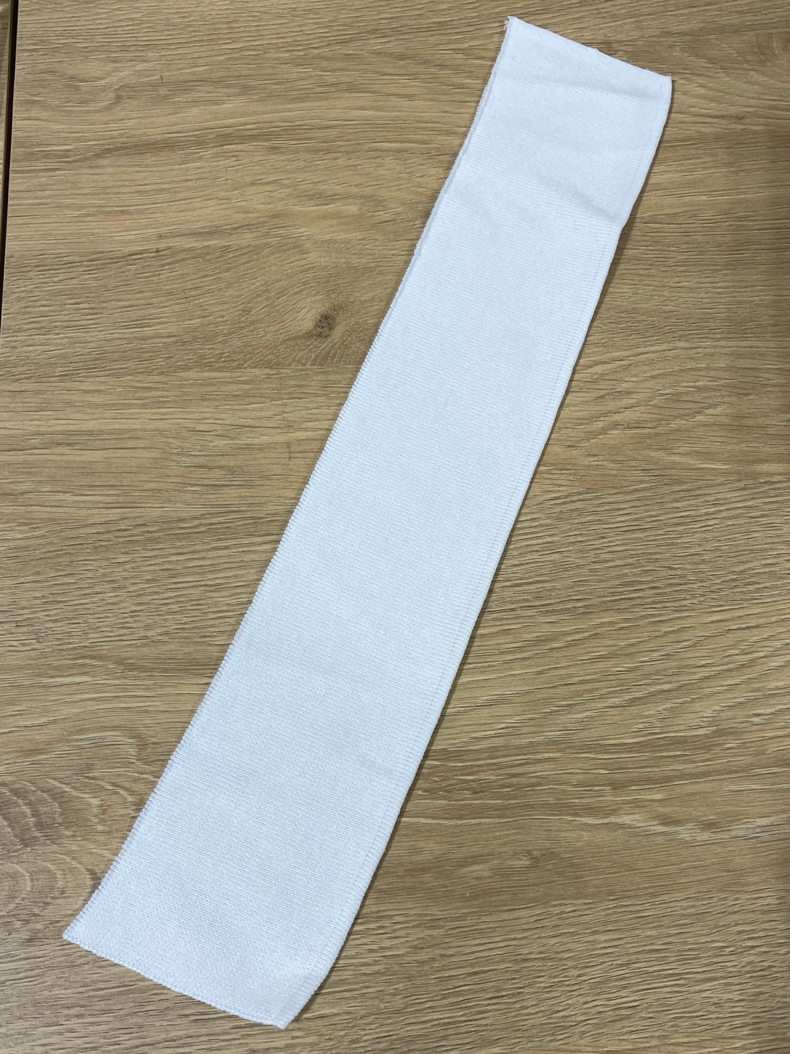 White Polo Collars, Sold Individually. - Boho Fabrics - Rib Solid, Knit Fabric