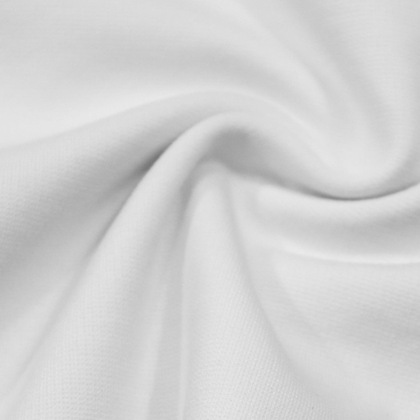 White, Ponte Solid, Double Knit - Boho Fabrics