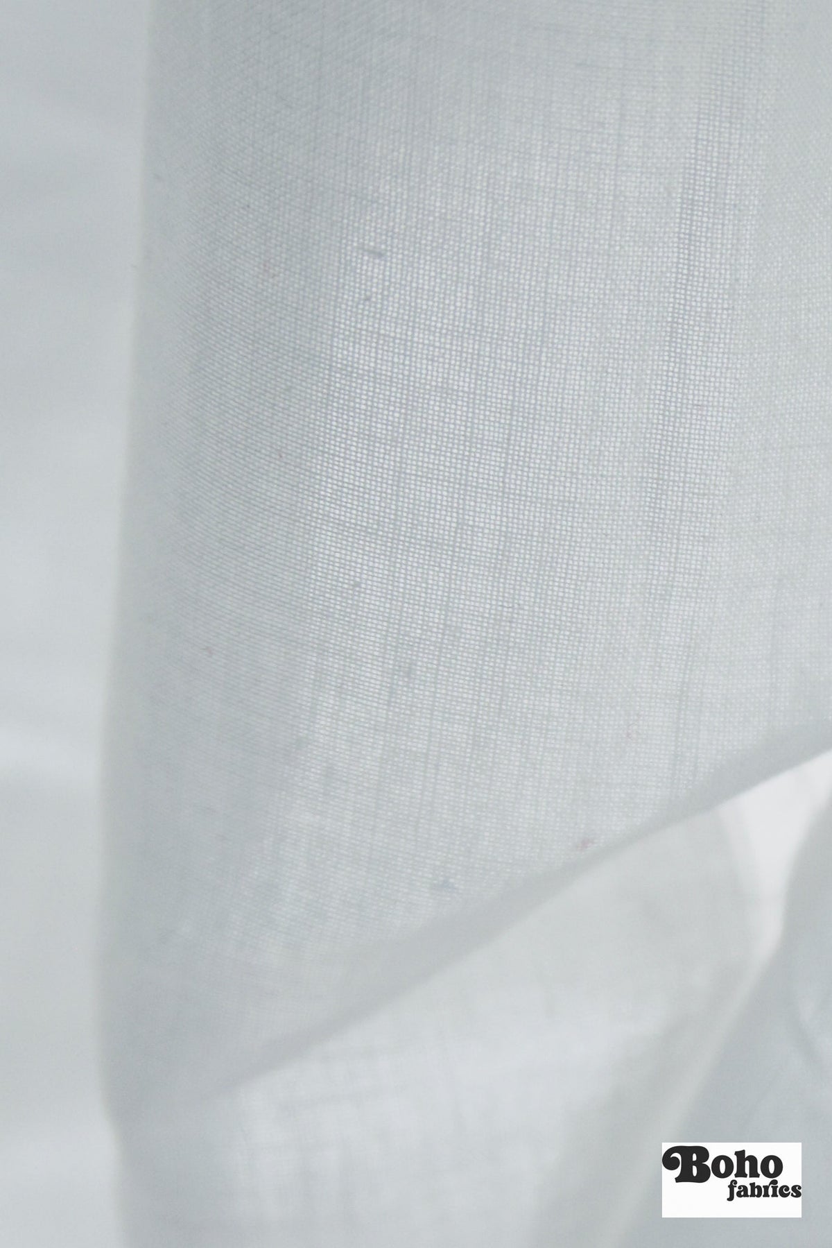 White, Sheer Lawn Woven Fabric - Boho Fabrics - Lawn/Poplin, Woven