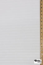 White Striped Terry Cloth Knit Fabric - Boho Fabrics - French Terry Solid Knit