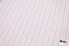 White with Thin Pink Stripes Lightweight Textured Cotton Woven Shirting Fabric - Boho Fabrics - Woven, Fabric