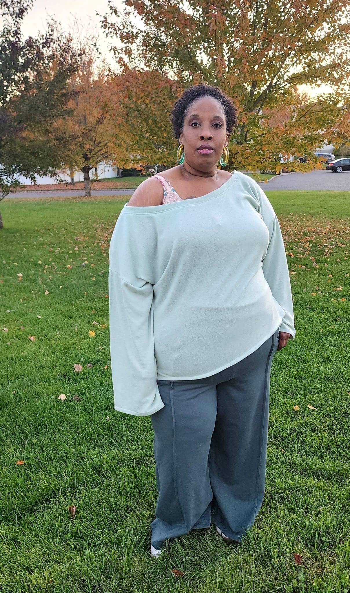 Willow Green, Brushed Solid Sweater Knit - Boho Fabrics