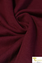 Wine Red. Cotton French Terry. CLFT-938-WNE. - Boho Fabrics