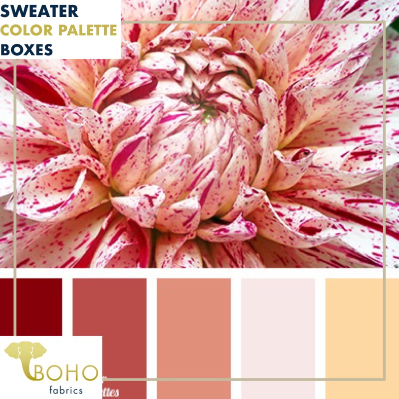 "Winter Dahlia" Sweater/French Terry Knit Palette Bundle - Boho Fabrics