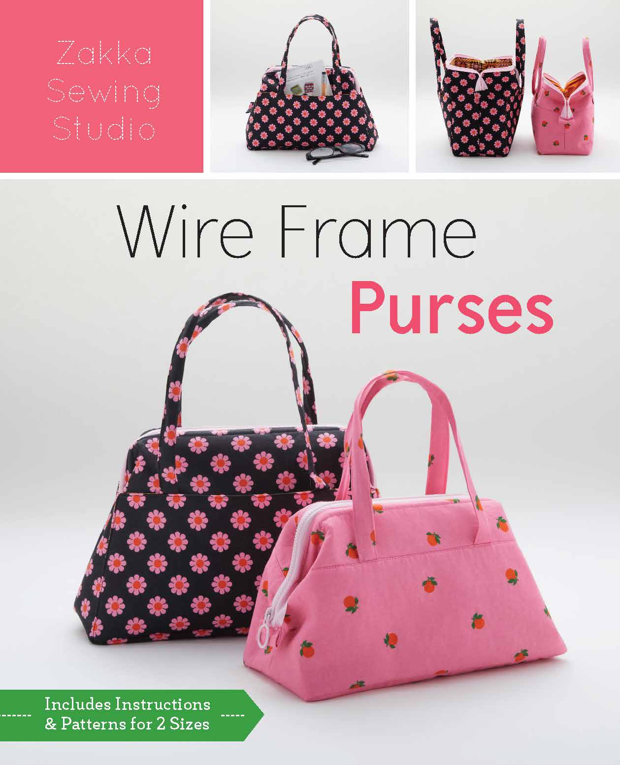 Wire Frame Purses Pattern (ZW2927) - Boho Fabrics - Sewing Kits