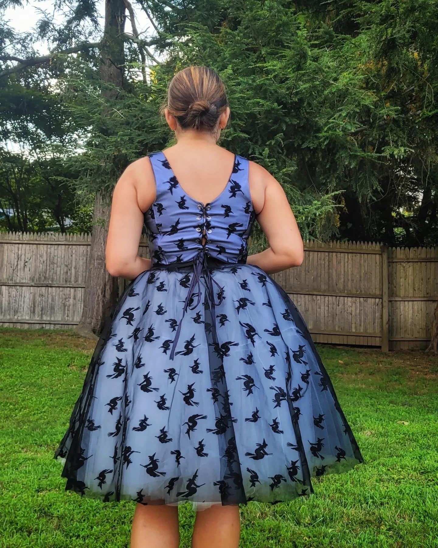 Witch's Ride, Stretch Mesh Print Fabric - Boho Fabrics