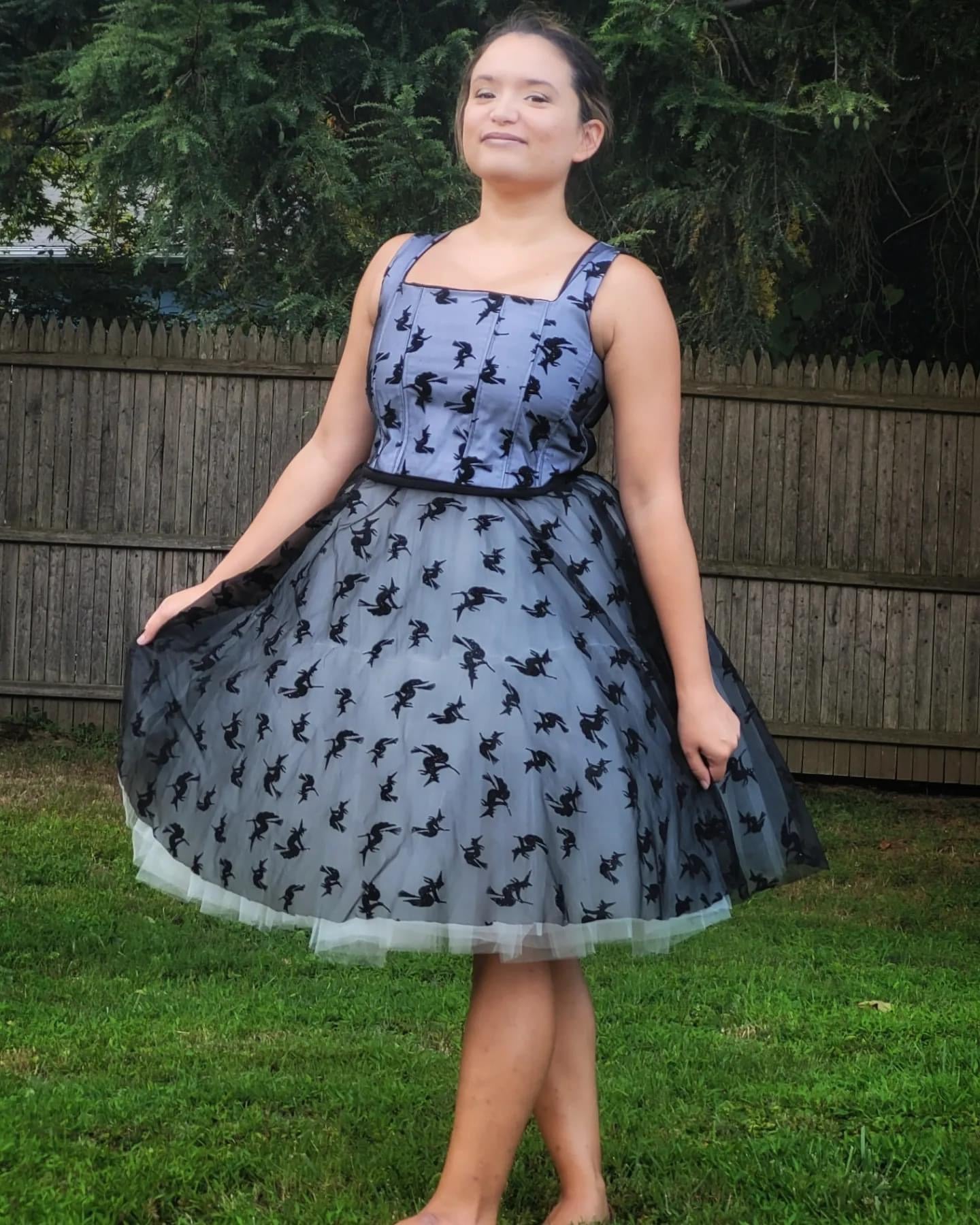 Witch's Ride, Stretch Mesh Print Fabric - Boho Fabrics