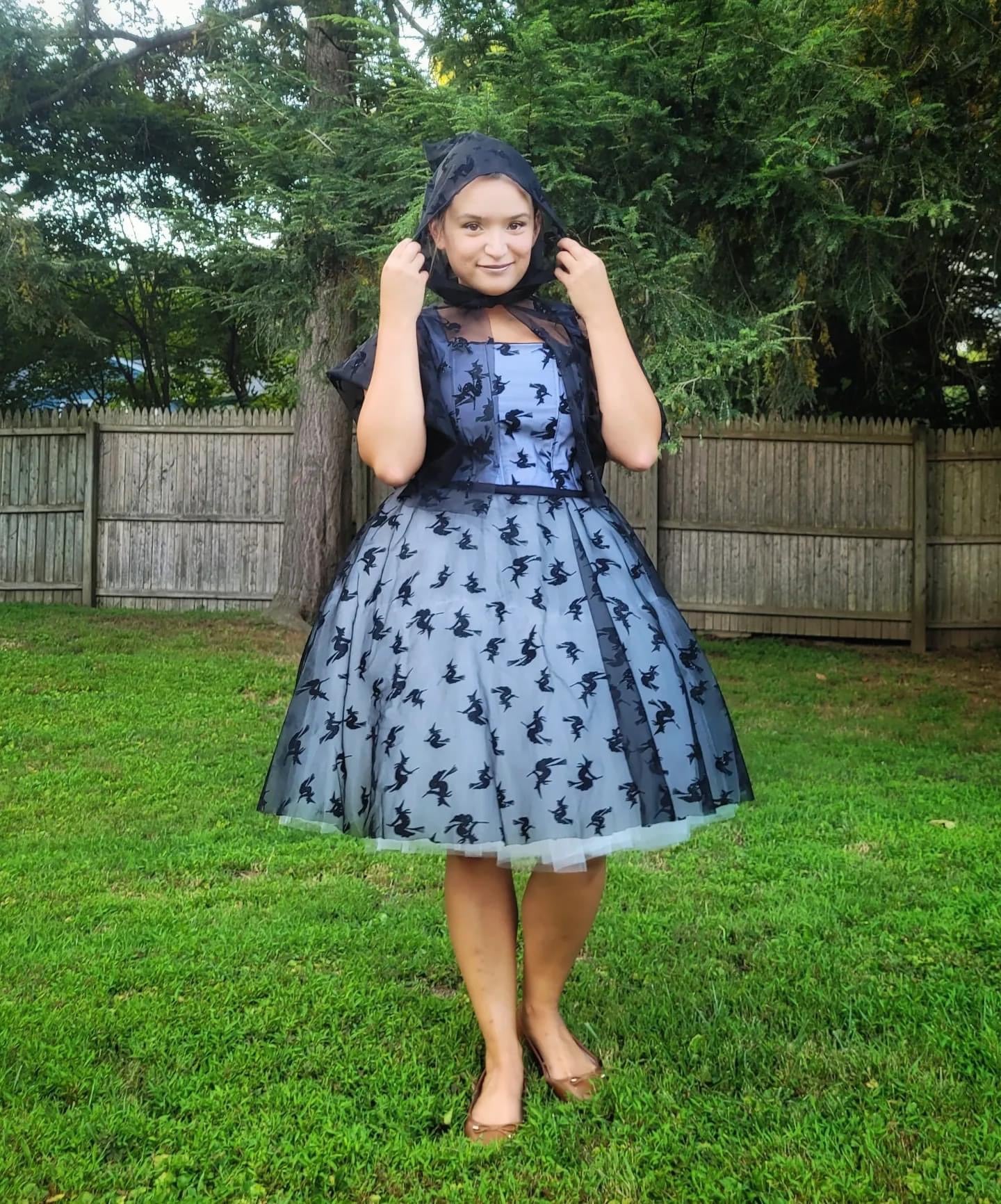 Witch's Ride, Stretch Mesh Print Fabric - Boho Fabrics