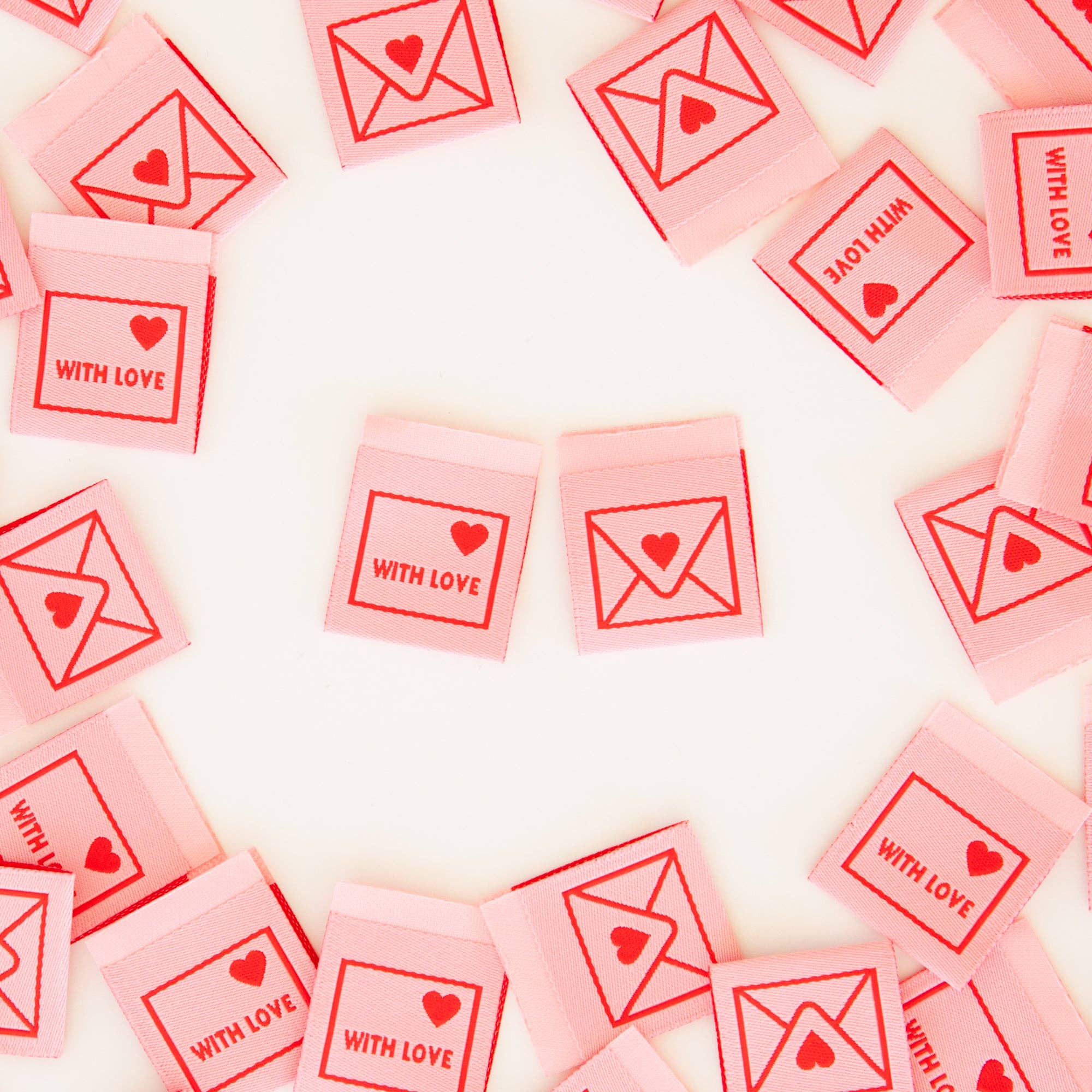 With Love Envelope - Sewing Woven Quilt and Garment Labels - Boho Fabrics - Sew - in Labels