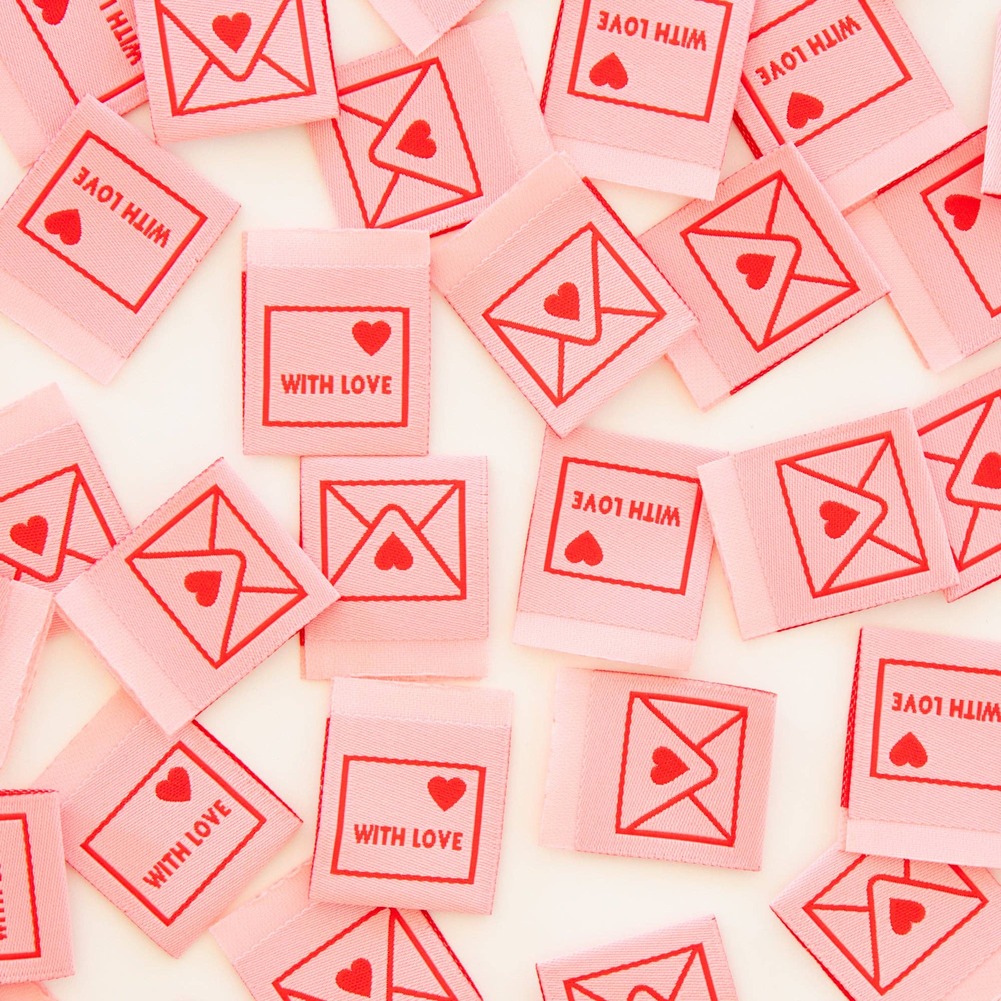With Love Envelope - Sewing Woven Quilt and Garment Labels - Boho Fabrics - Sew - in Labels