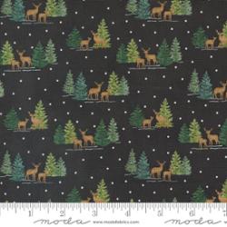 Woodland Winter Charcoal Black by Moda - 100% Cotton Fabric - 56095 17 - Boho Fabrics - Quilting Cotton, Woven