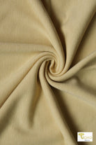 Yarrow Yellow, French Terry Solid Knit - Boho Fabrics