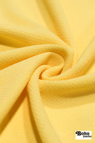 Yellow, Bubble Crepe Woven Fabric - Boho Fabrics - Crepe, Woven