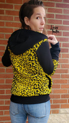 Yellow Cheetah Jacquard Knit. JQD-108 - Boho Fabrics