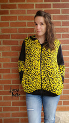 Yellow Cheetah Jacquard Knit. JQD-108 - Boho Fabrics