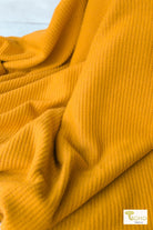 Yellow Honey, Brushed Thermal Knit. WAFF - Boho Fabrics