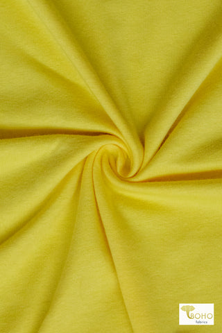Yellow, Solid Swim Knit Fabric.