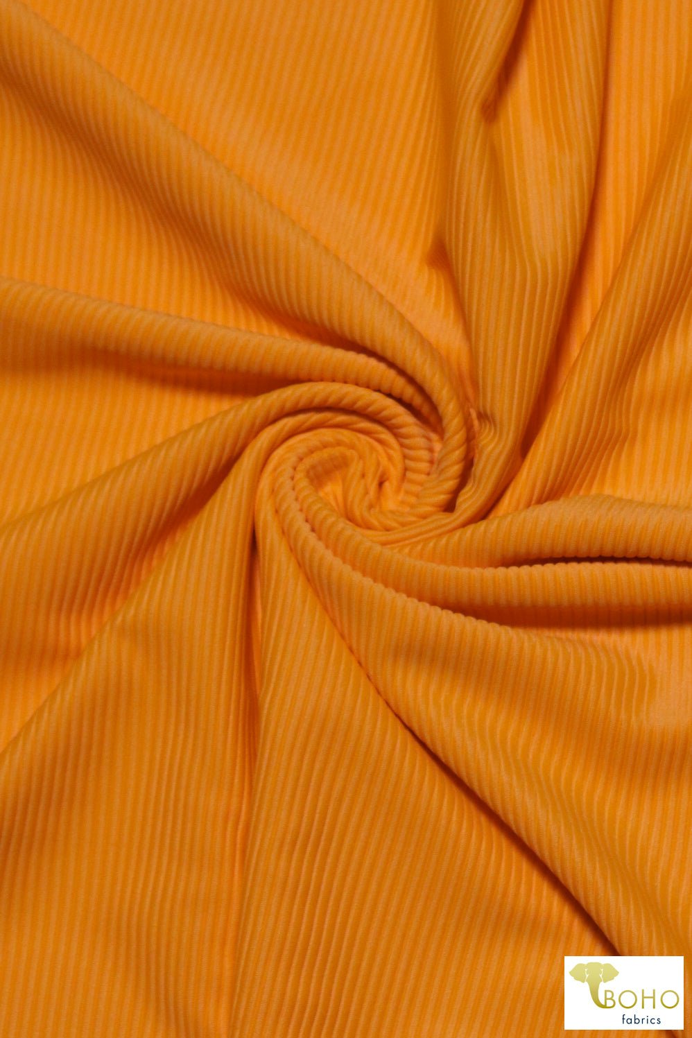 Zinnia, Swim Rib Knit. SWRB-101-YLW - Boho Fabrics