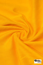 Zinnia Yellow, Deadstock Cotton Gauze Woven Fabric - Boho Fabrics - Gauze