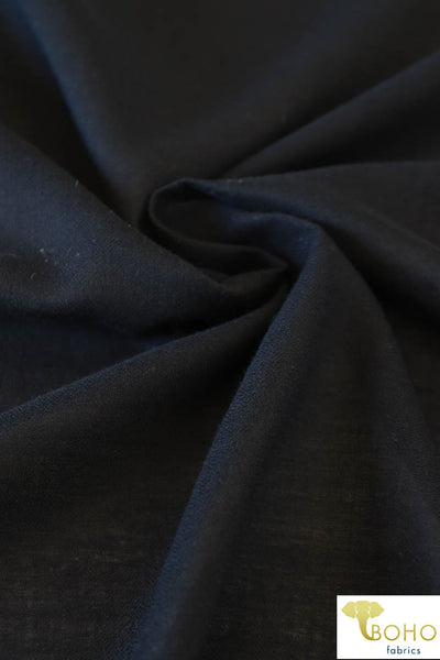 3 Yard- Last Cuts! Black Pebble. Lightweight/Textured Woven. WV-155