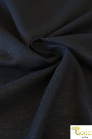 3 Yard- Last Cuts! Black Pebble. Lightweight/Textured Woven. WV-155