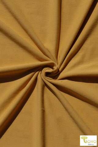 Last Cuts! Golden Yellow Cotton Spandex Knit. CLS-101