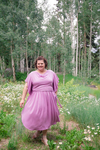 Orchid Purple, French Terry Solid Knit