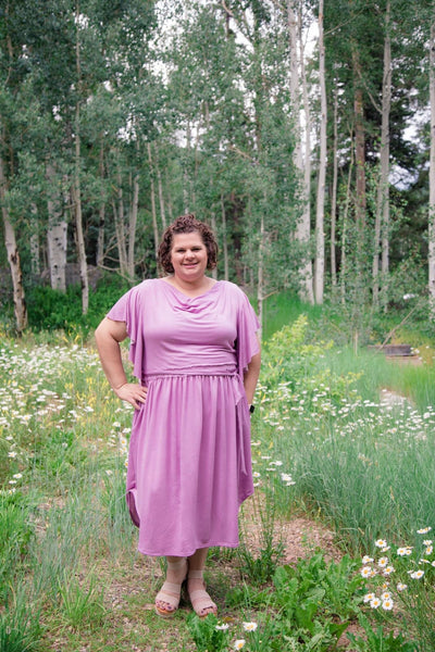 Orchid Purple, French Terry Solid Knit