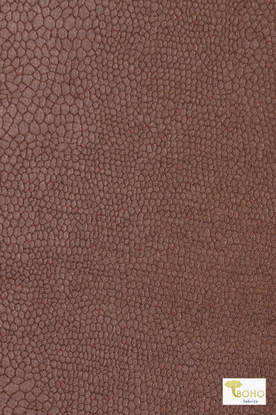 Last Cuts! Mocha Dragonscale, Ponte Print, Double Knit